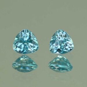 BlueZircon trill pair 5.0mm 1.46cts H zn4809