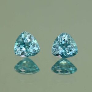 BlueZircon trill pair 5.0mm 1.46cts H zn4810