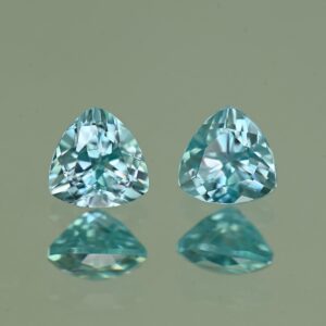 BlueZircon trill pair 5.1mm 1.55cts H zn4813