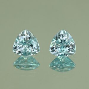 BlueZircon trill pair 7.0mm 3.65cts H zn4830