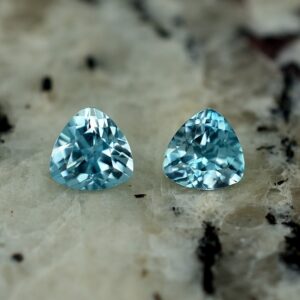 BlueZircon trillion pair 5.0mm 1.39cts zn2627
