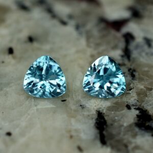 BlueZircon trillion pair 5.5mm 1.75cts zn2624