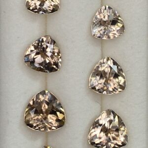 ChampagneZircon Earrings Suite trill 4.0 6.0mm 7.79cts 10pcs N zn1933