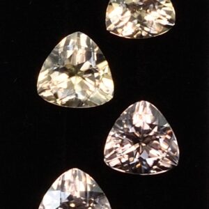 ChampagneZircon Earrings Suite trill 6.6 7.5mm 11.07cts 6pcs N zn2067