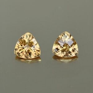 ChampagneZircon ch trill pair 7.5mm 4.38cts N zn1959