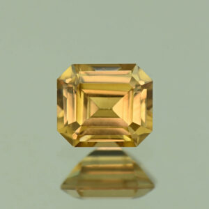 ChampagneZircon eme cut 6.0x5.2mm 1.30cts N zn7223