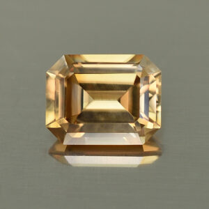 ChampagneZircon eme cut 8.9x7.0mm 3.50cts N zn4557 SOLD