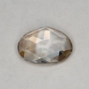 ChampagneZircon freeform rose cut 9.4x6.7mm 2.24cts N a zn2909