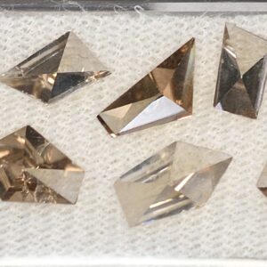 ChampagneZircon freeform rose cuts 0.50 0.99cts 6.43cts zn3326