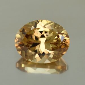 ChampagneZircon oval 11.1x8.9mm 5.64cts N zn2717