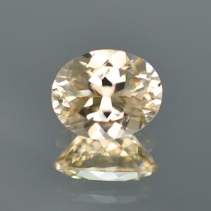 ChampagneZircon oval 11.1x9.0mm 5.53cts zn3184