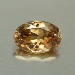ChampagneZircon oval 13.0x8.9mm 6.37cts zn659