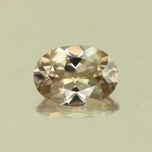ChampagneZircon oval 7.5x5.5mm 1.30cts N zn6987
