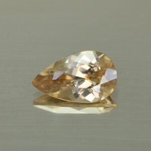 ChampagneZircon pear 10.0x6.0mm 2.00cts N zn4616