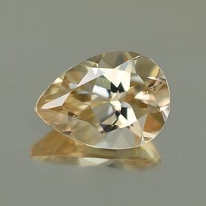 ChampagneZircon pear 7.5x5.4mm 1.23cts N zn3551