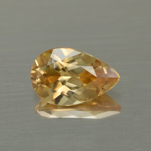 ChampagneZircon pear 8.5x5.5mm 1.55cts N zn4591
