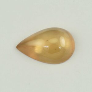 ChampagneZircon pear cab 14.4x9.6mm 6.83cts N zn1561 a