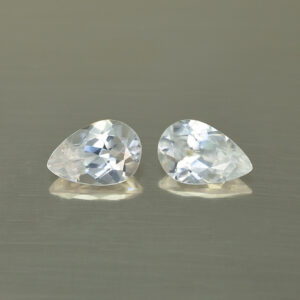 ChampagneZircon pear pair 9.0x6.0mm 3.54cts N zn4604
