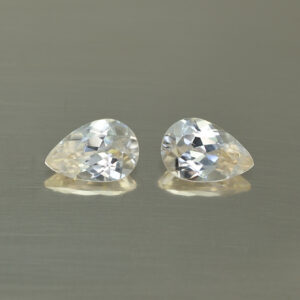 ChampagneZircon pear pair 9.0x6.0mm 3.64cts N zn4605 SOLD