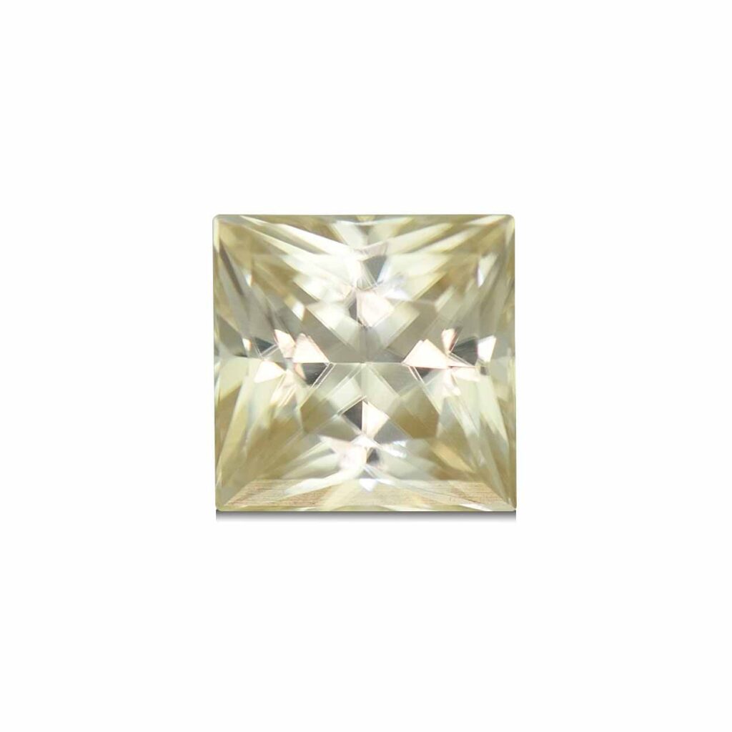 ChampagneZircon princess 5.5mm 1.36cts N zn5215 sh