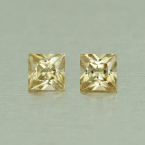 ChampagneZircon princess pair 4.5mm 1.37cts N zn5205 SOLD