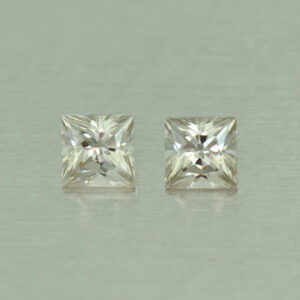 ChampagneZircon princess pair 4.5mm 1.48cts N zn5208 SOLD
