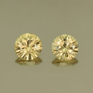 ChampagneZircon round pair 5.0mm 1.37cts N zn3977 SOLD