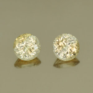 ChampagneZircon round pair 5.0mm 1.59cts N zn3971 SOLD