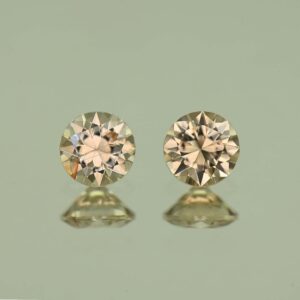 ChampagneZircon round pair 5.5mm 1.82cts H zn7646 scaled 1