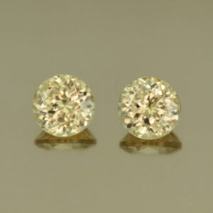 ChampagneZircon round pair 5.5mm 2.08cts N zn3981 SOLD