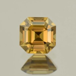 ChampagneZircon sq eme cut 6.0mm 1.56cts N zn5820