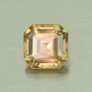 ChampagneZircon sq eme cut 6.0mm 1.65cts N zn5301