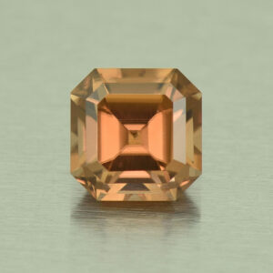 ChampagneZircon sq eme cut 6.0mm 1.65cts N zn5302
