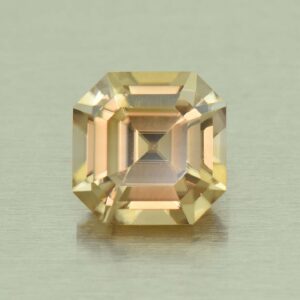 ChampagneZircon sq eme cut 7.4mm 3.04cts N zn5589