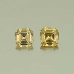 ChampagneZircon sq eme pair 5.0mm 1.94cts N zn5279