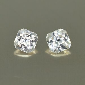 ChampagneZircon sq rad pair 4.0mm 0.89cts N zn2704
