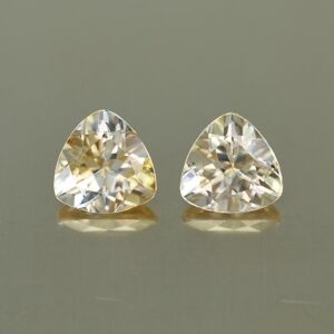 ChampagneZircon trill pair 7.0mm 3.58cts N zn2057