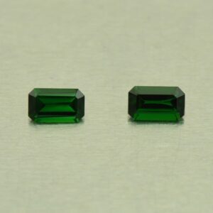 ChromeTourmaline eme cut pair 5.0x3.0mm 0.50cts N ct548