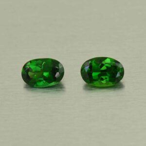 ChromeTourmaline oval pair 6.0x4.0mm 0.87cts N ct497