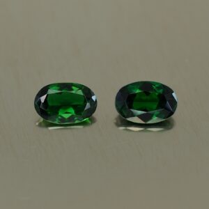 ChromeTourmaline oval pair 6.9x4.6mm 1.18cts ct192