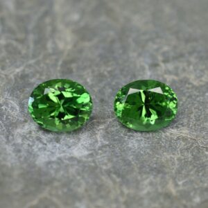 ChromeTourmaline oval pair 7.5x6.0mm 2.44cts ct135 SOLD