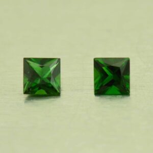 ChromeTourmaline princess pair 3.0mm 0.27cts N ct555 SOLD