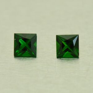 ChromeTourmaline princess pair 3.0mm 0.27cts N ct556 SOLD