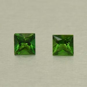 ChromeTourmaline princess pair 4.0mm 0.60cts N ct529 SOLD