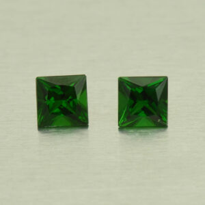 ChromeTourmaline princess pair 4.0mm 0.64cts N ct530
