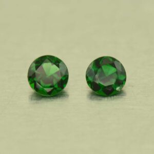 ChromeTourmaline round pair 3.5mm 0.27cts N ct560