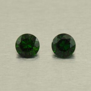 ChromeTourmaline round pair 4.0mm 0.42cts N ct527
