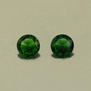 ChromeTourmaline round pair 4.0mm 0.42cts N ct684