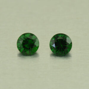 ChromeTourmaline round pair 4.0mm 0.44cts N ct253 SOLD