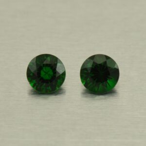 ChromeTourmaline round pair 4.0mm 0.44cts N ct528